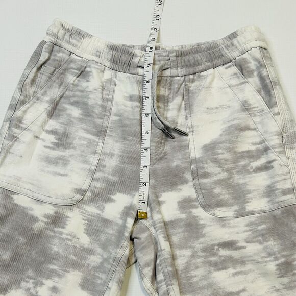 Athleta Farallon Printed Joggers Womens Size 2 White Gray Camo Drawstring Waist - Picture 7 of 10